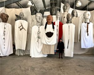 Deborah Masters "Big Spirits" for exhibition at Leepa-Rattner Museum of Art.