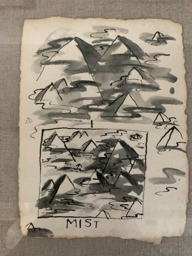 Untitled (Set of 7 Drawings) - Mist