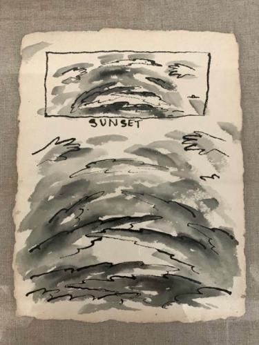 Untitled (Set of 7 Drawings) - Sunset