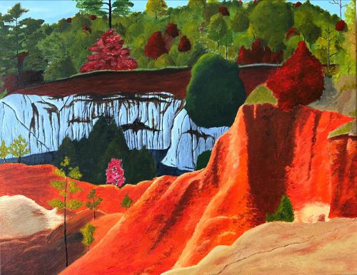 Phoebe StarkCanyons (18” x 24”)Painting I