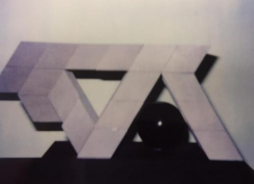 Doris Leeper (American, 1929-2000) Places Remembered I, 1991-1993. Wood, marble and paint, 11 1/2 x 21 x 5 1/4in. Leepa-Rattner Museum of Art, St. Petersburg COllege, from the Gulf Coast Museum of Art Collection, gift of Mr. and Mrs. Edward Harris, GC1995.012