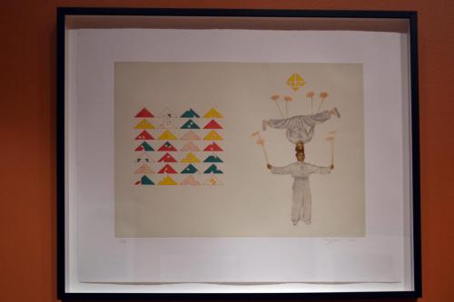 Hung Liu (Chinese/American, b. 1948) Permutations/Plates, 1997. Aquatint and hard ground etching, 18x24in. Leepa-Rattner Museum of Art, St. Petersburg College, Gift of Jim and Martha Sweeny, 2017.12