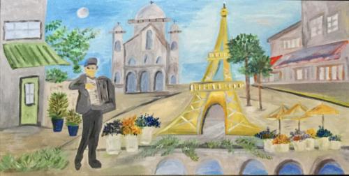 Lorraine Ferraraccio Remembrance of ParisPainting I