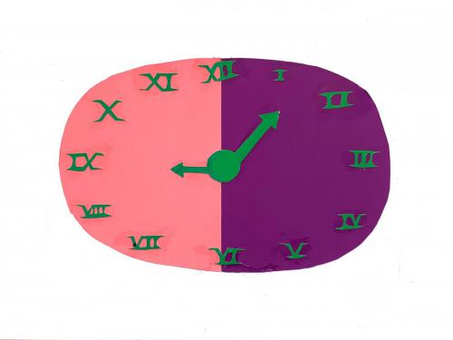 Sarah Davis. "Frozen Clock." 2021