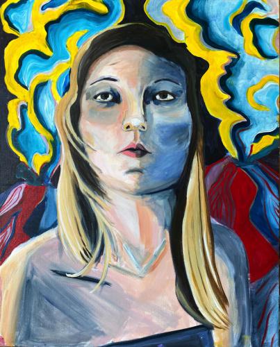 Kayley PapiaSelf Portrait Painting II
