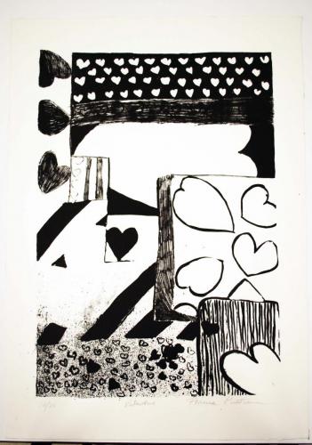 Florence Putterman (American, b. 1927). Valentine, 1969-1975. Lithograph, 27x19in. Leepa-Rattner Museum of Art, St.Petersburg College, From the Florence Putterman Foundation, 2013.6.8