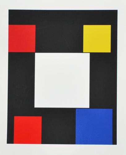 Aurelio Nemours (French, 1910-2005). Sans Titre (untitled), 1969-1990. Silkscreen, ed. 78/90, 30 1/2x 23 in. Leepa-Rattner Museum of Art, St. Petersburg College, gift of Caroline Adams Byrd-Denjoy, 2009.101.6