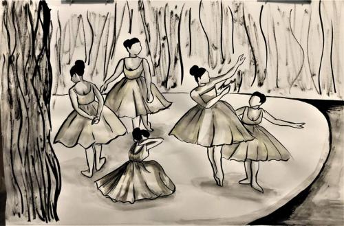 Erika SalemmeBallerinasDrawing II