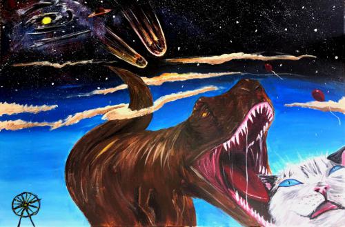 Kaitlyn Kyle McNettKitty NightmarePainting I