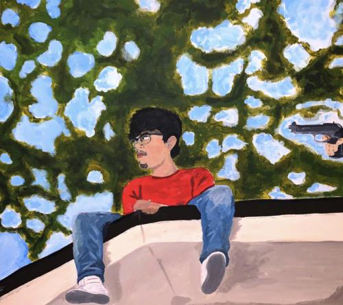 Bryan Gomez-VasquezFlower Boy24x24Painting I