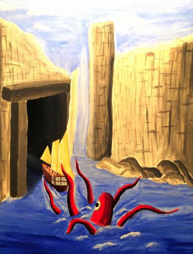 Zach Zabetka“The Chase”Painting I