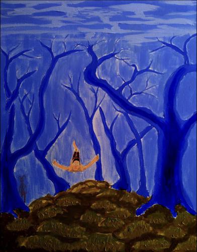 Zach ZabetkaTriptych Part 2: (Center)“Dragged Under”Painting I