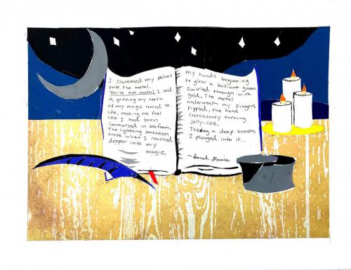 Sarah Davis. "Midnight Reading." 2021