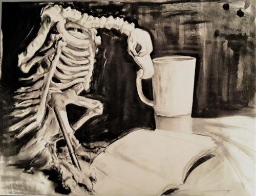 Kayla VincentVulture During Exam SeasonDrawing I