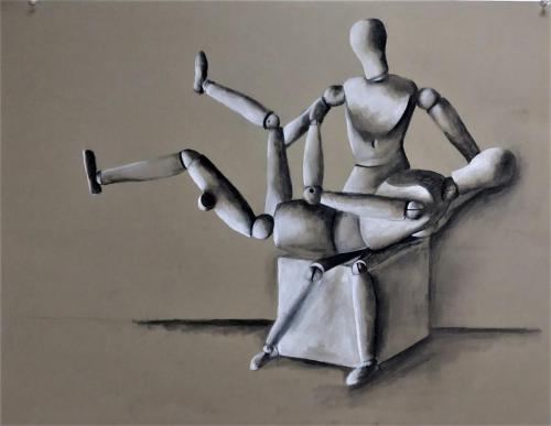 Drawing 2- Stephanie Kravetes-Falling