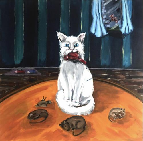 Kayley PapiaDeath of a Song Bird Painting II