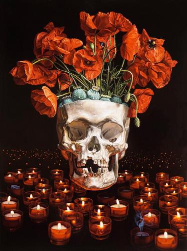 Kevin Grass"King of Pain", 2019Acrylic on aluminum panel18 x 24in.